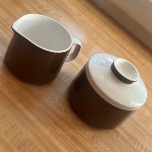 Vintage Mikasa Creamer & Sugar Bowl Set